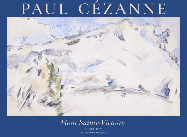 Paul Cézanne Mont Sainte-victoire No1 - Póster