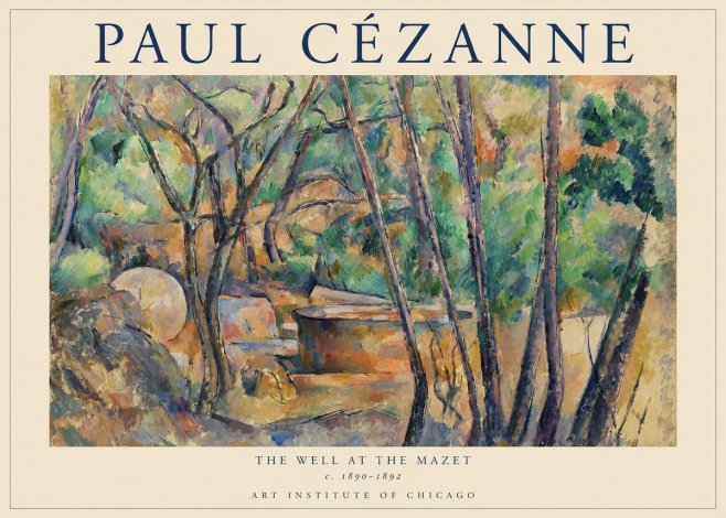 Paul Cézanne The Well at the Mazet No1 - Póster