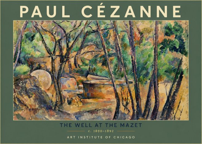 Paul Cézanne The Well at the Mazet No6 - Póster