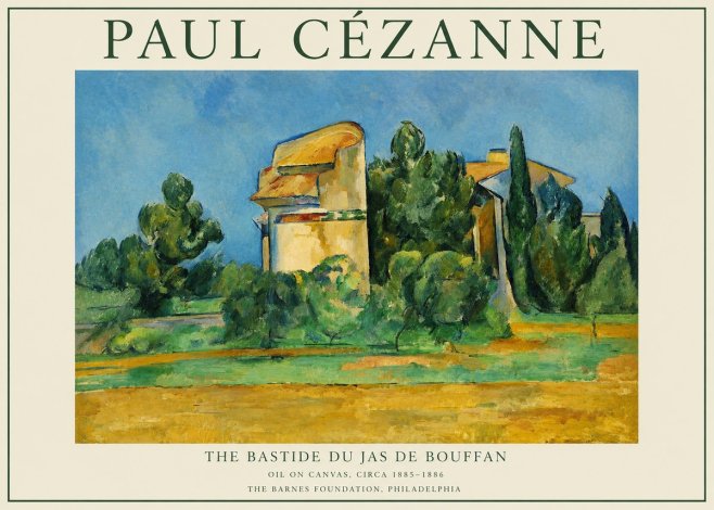 Paul Cézanne The Bastide Du Jas De Bouffan No1 - Póster