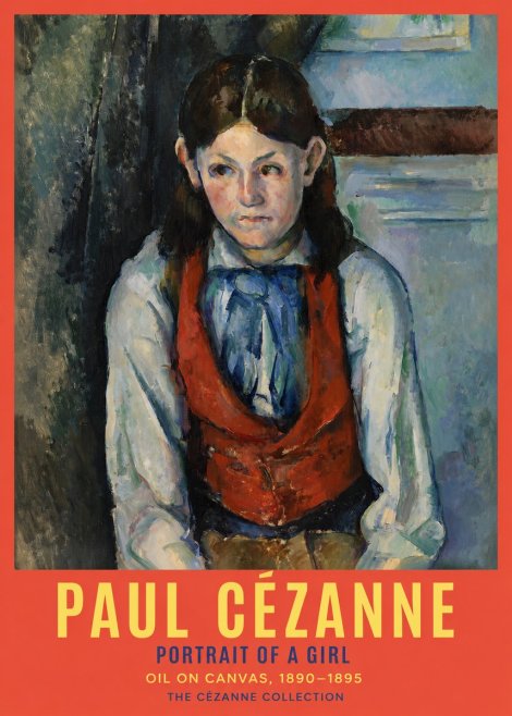 Paul Cézanne Portrait of a Girl No2 - Póster