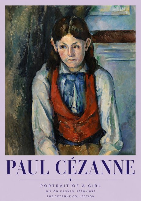 Paul Cézanne Portrait of a Girl No3 - Póster