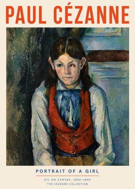 Paul Cézanne Portrait of a Girl No4 - Póster