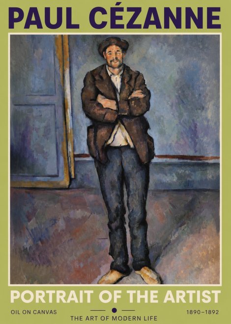 Paul Cézanne Portrait of the Artist II No3 - Póster