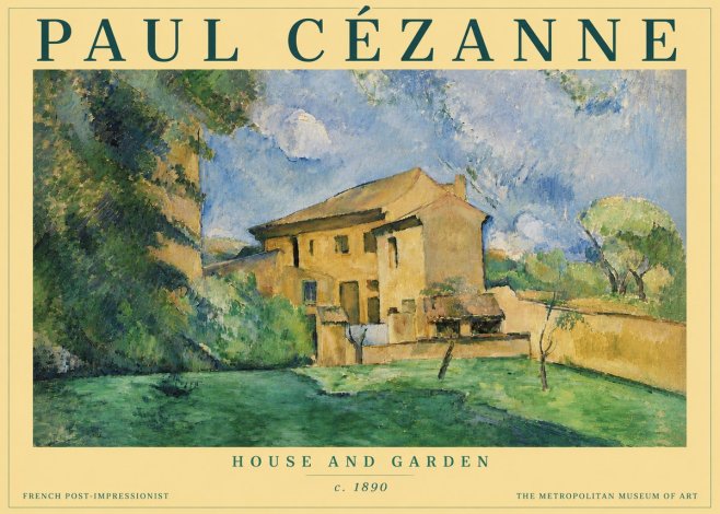 Paul Cézanne House and Garden No4 - Póster