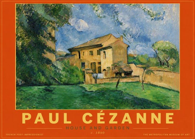 Paul Cézanne House and Garden No5 - Póster
