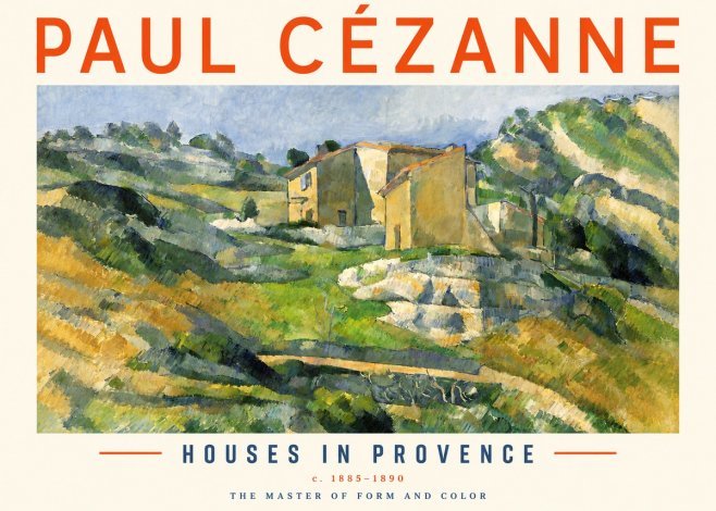 Paul Cézanne Houses in Provence No3 - Póster