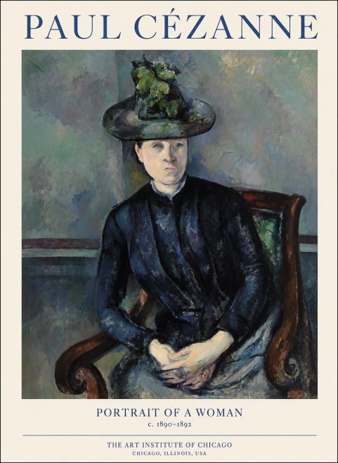 Paul Cézanne Portrait of a Woman II No1 - Póster