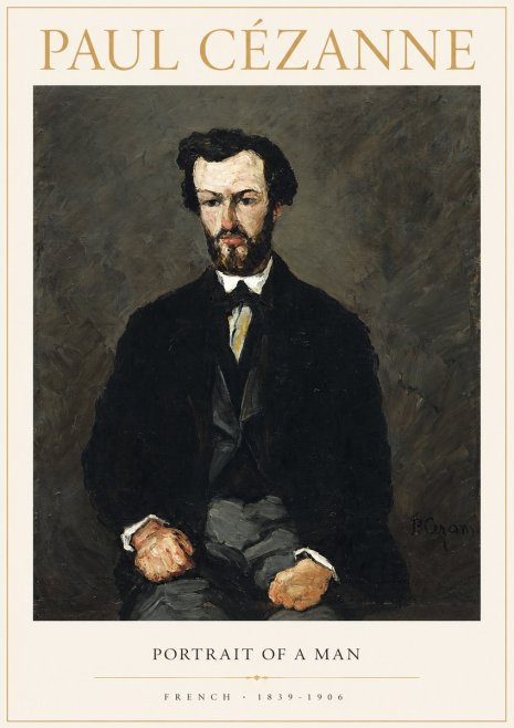 Paul Cézanne Portrait of a Man II No1 - Póster