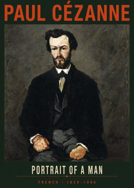Paul Cézanne Portrait of a Man II No2 - Póster
