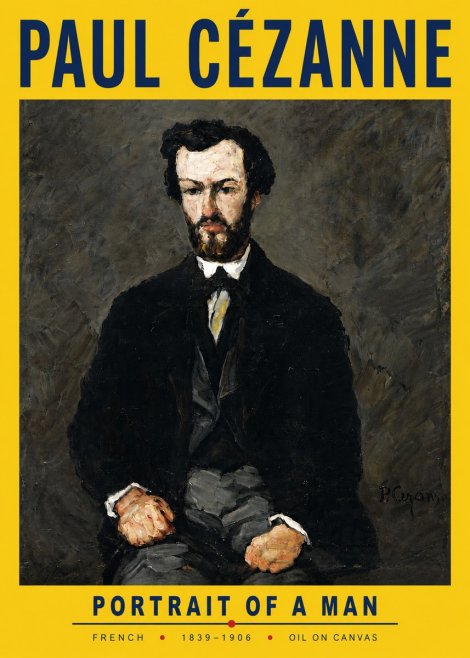Paul Cézanne Portrait of a Man II No6 - Póster