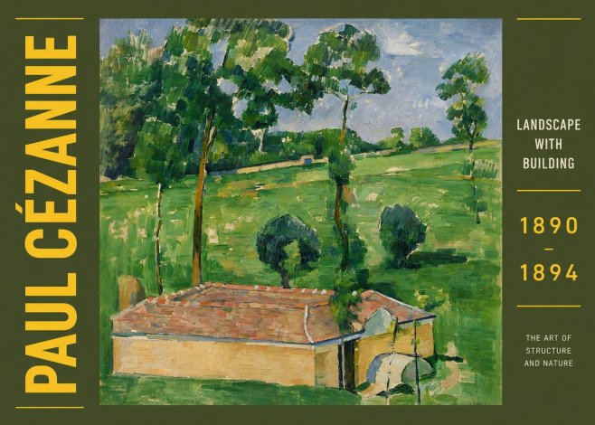 Paul Cézanne Landscape with Building No6 - Póster