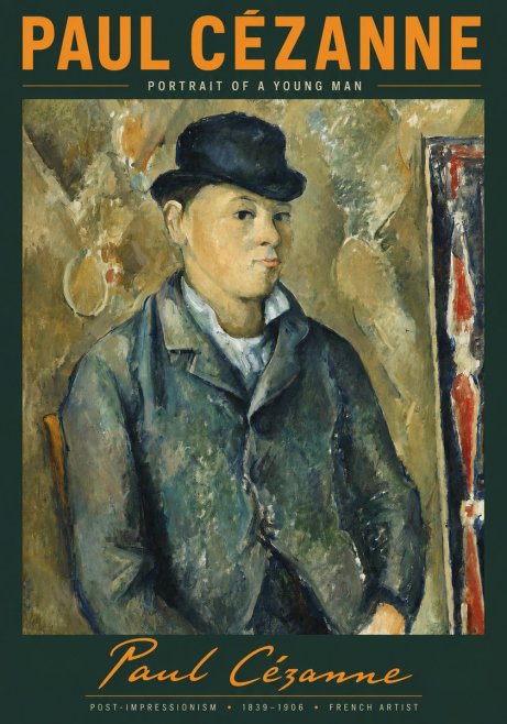 Paul Cézanne Portrait of a Young Man No2 - Póster