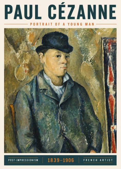 Paul Cézanne Portrait of a Young Man No5 - Póster