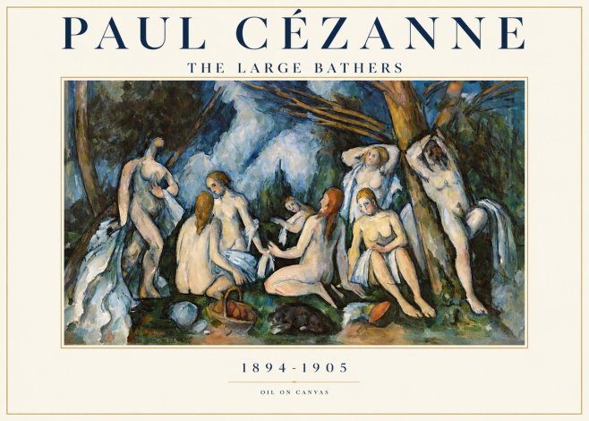 Paul Cézanne The Large Bathers VI No1 - Póster
