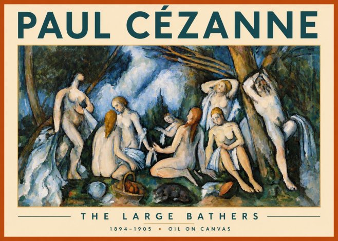 Paul Cézanne The Large Bathers VI No3 - Póster