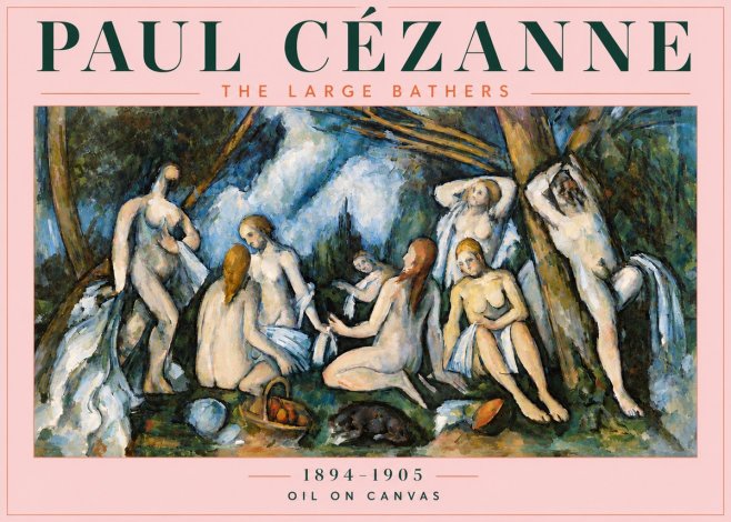 Paul Cézanne The Large Bathers VI No4 - Póster