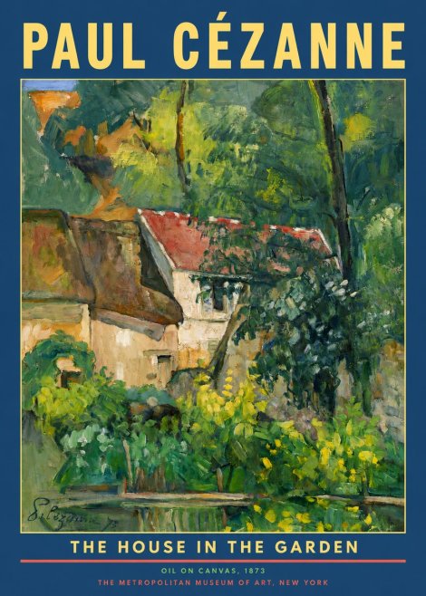 Paul Cézanne The House in the Garden No2 - Póster