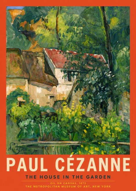 Paul Cézanne The House in the Garden No4 - Póster