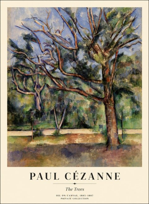 Paul Cézanne The Trees No1 - Póster