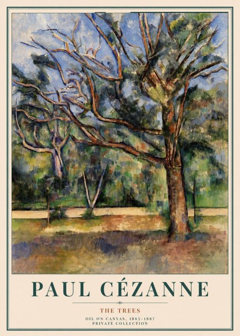 Paul Cézanne The Trees No3 - Póster