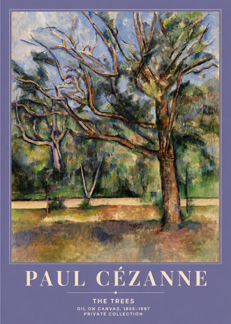 Paul Cézanne The Trees No4 - Póster