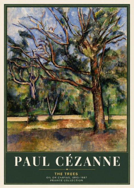 Paul Cézanne The Trees No5 - Póster