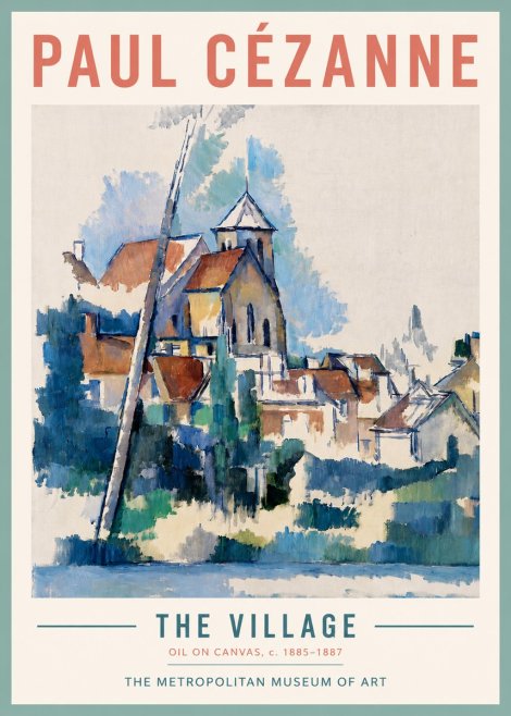Paul Cézanne The Village II No3 - Póster
