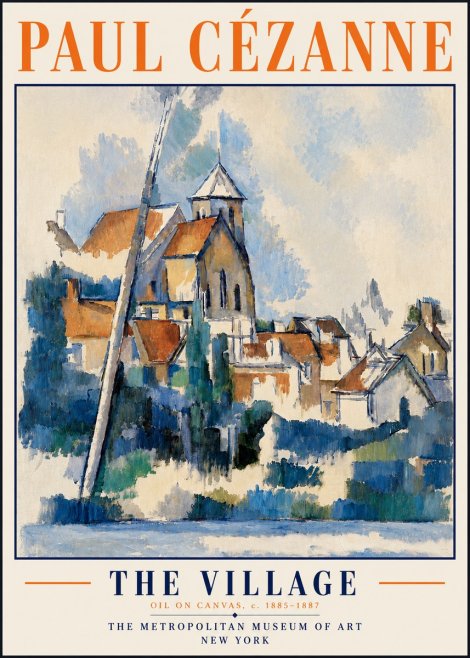 Paul Cézanne The Village II No6 - Póster