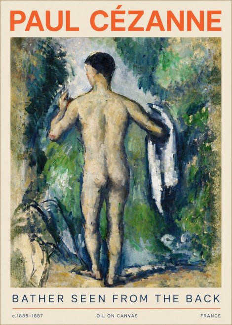 Paul Cézanne Bather Seen from the Back No4 - Póster