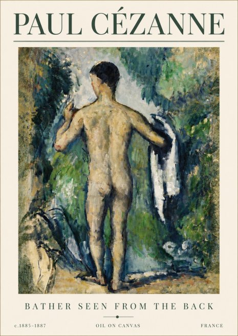 Paul Cézanne Bather Seen from the Back No6 - Póster