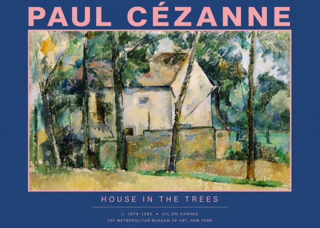 Paul Cézanne House in the Trees No2 - Póster
