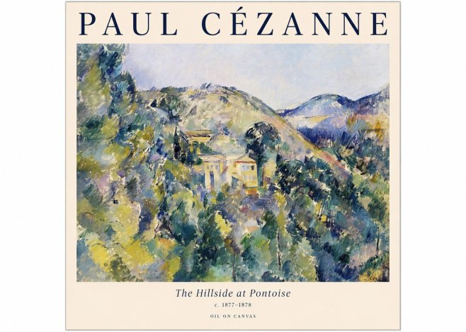 Paul Cézanne The Hillside at Pontoise No1 - Póster