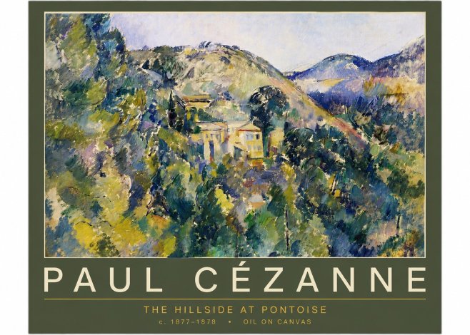 Paul Cézanne The Hillside at Pontoise No6 - Póster