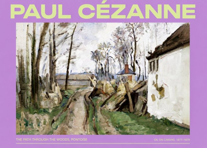 Paul Cézanne The Path Through the Woods, Pontoise No2 - Póster