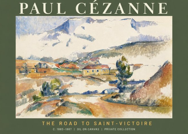 Paul Cézanne The Road to Saint-victoire No2 - Póster