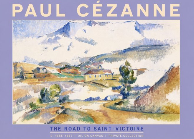 Paul Cézanne The Road to Saint-victoire No4 - Póster