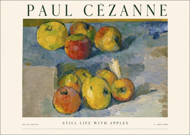 Paul Cézanne Still Life with Apples No1 - Póster