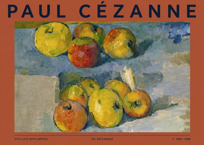 Paul Cézanne Still Life with Apples No2 - Póster