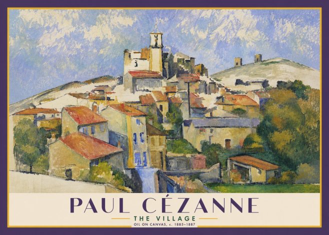 Paul Cézanne The Village III No4 - Póster