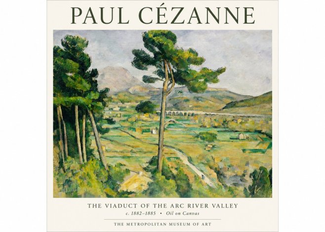 Paul Cézanne The Viaduct of the Arc River Valley No1 - Póster