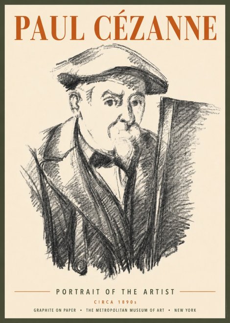 Paul Cézanne Portrait of the Artist III No4 - Póster