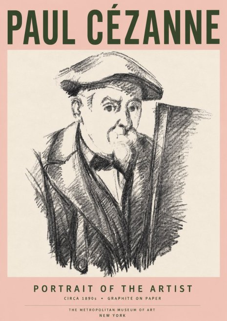 Paul Cézanne Portrait of the Artist III No5 - Póster