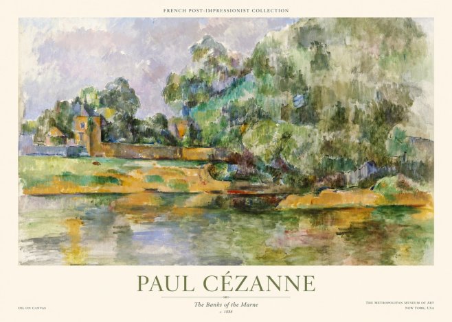 Paul Cézanne The Banks of the Marne No1 - Póster