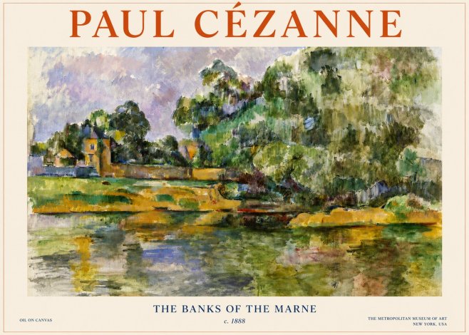 Paul Cézanne The Banks of the Marne No3 - Póster