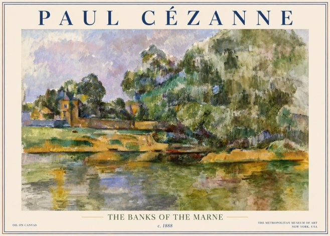 Paul Cézanne The Banks of the Marne No5 - Póster