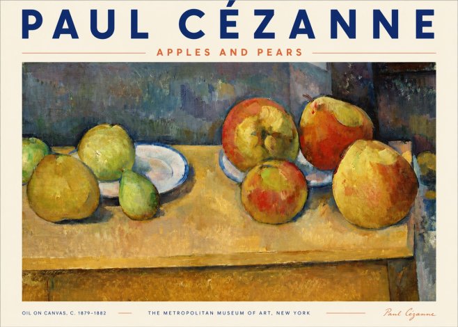 Paul Cézanne Apples and Pears No3 - Póster