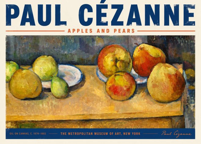 Paul Cézanne Apples and Pears No5 - Póster
