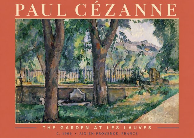 Paul Cézanne The Garden at Les Lauves No4 - Póster