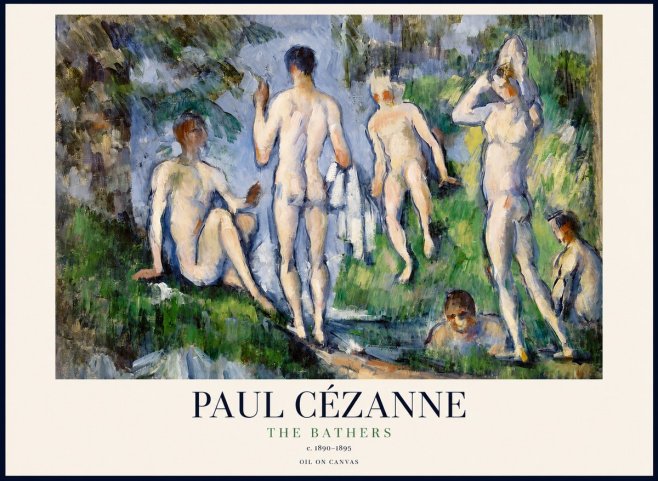 Paul Cézanne The Bathers No1 - Póster